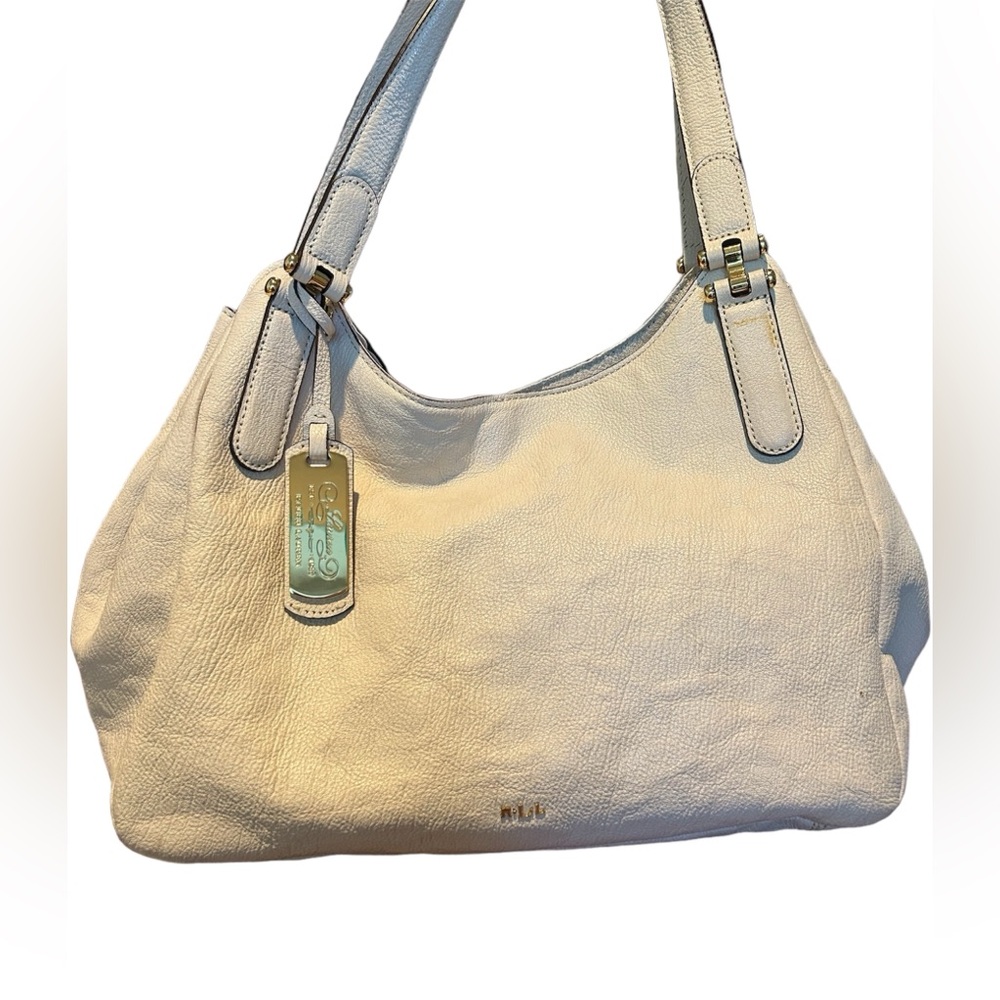 Vintage Ralph Lauren White Shoulder Bag